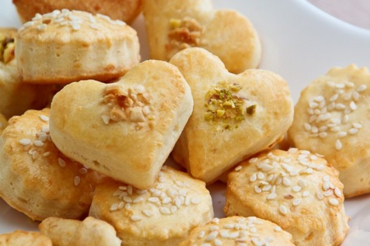 Сырное печенье с орешками Сырное печенье с орешками
