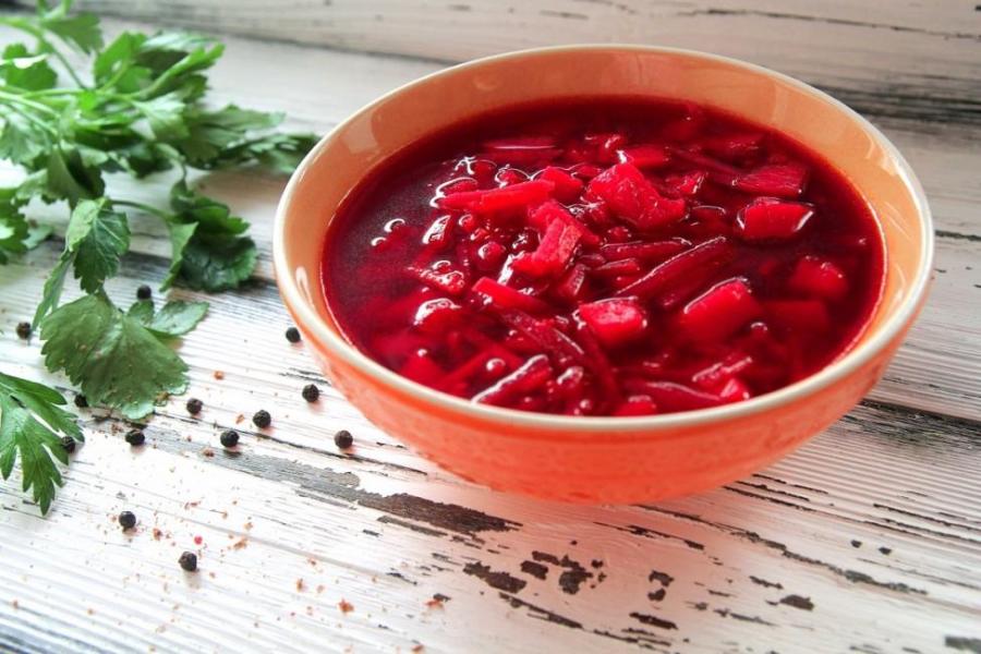Борщ красный (постный вариант)