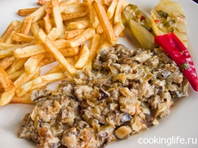 Картофельный салат с грибами Картофельный салат с грибами