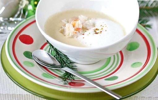 Суп-пюре с крабовым мясом