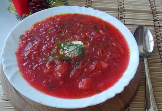 Борщ с квашеной капустой