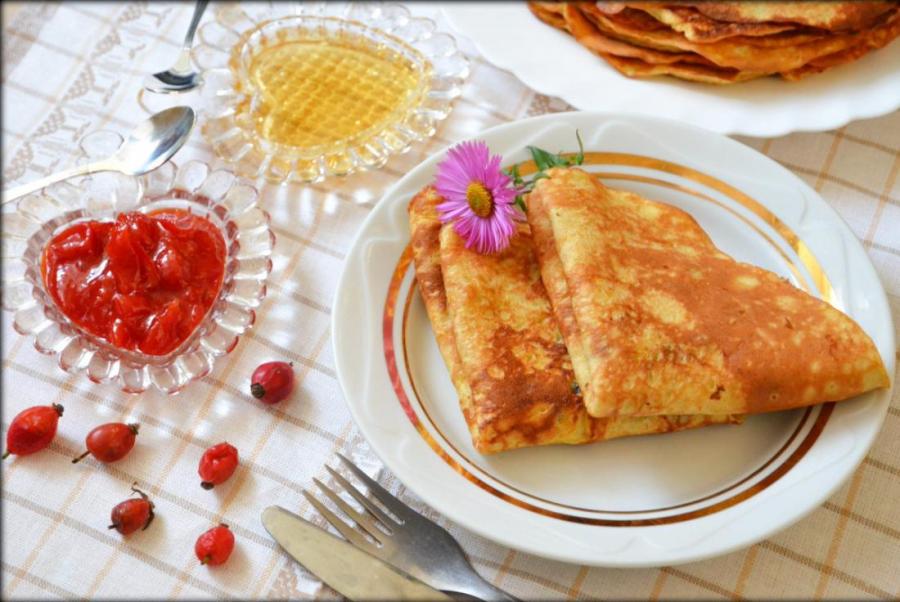 Блинчики морковные