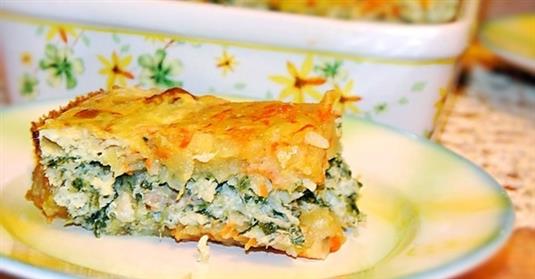 Запеканка из рыбы и картофеля