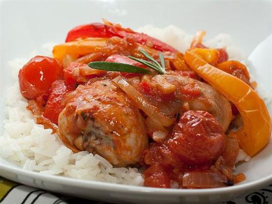 Курица, запеченная с овощами Курица, запеченная с овощами