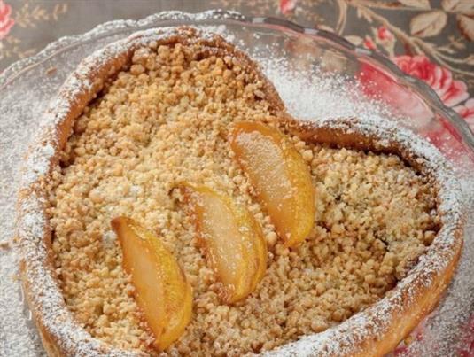 Пирог с карамельными грушами Пирог с карамельными грушами