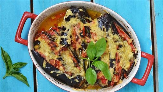 Баклажаны, запеченные с сыром Баклажаны, запеченные с сыром